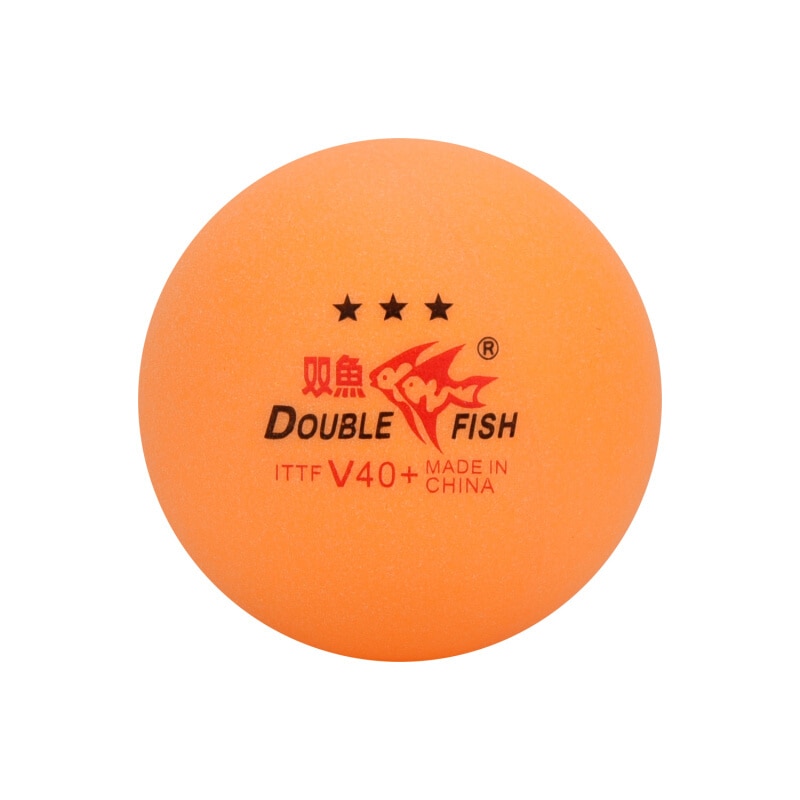 60 bolde /120 bolde dobbelt fisk bordtennisbold orange  v40+ 3- stjerne uden kasse abs materiale plast poly ping pong bold