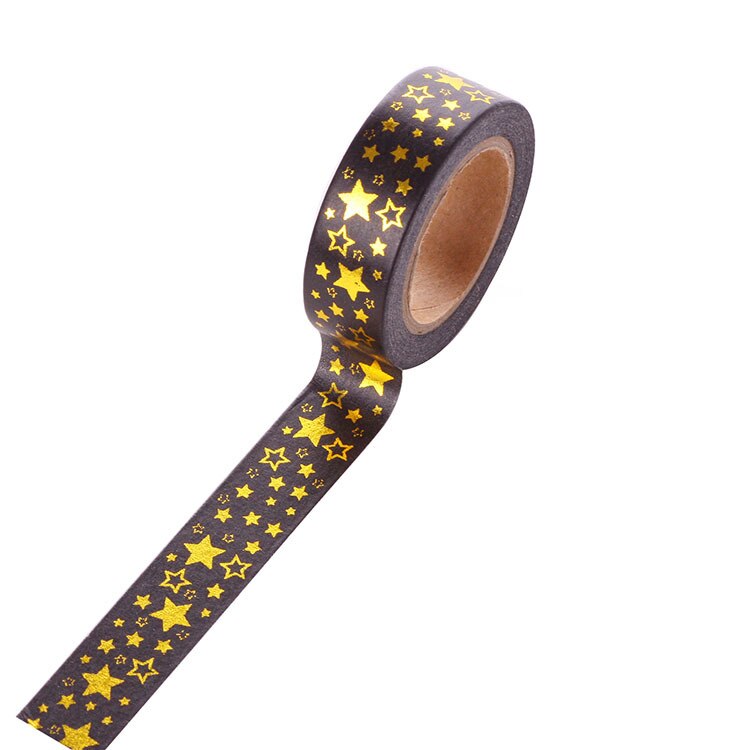 10 m Goudfolie Washi Tape Scrapbooking Kerst Decoratieve Afplakband: 4