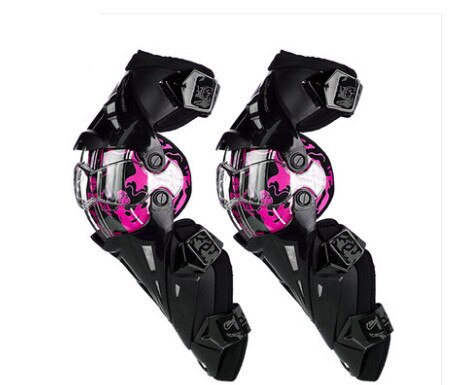 Scoyco 1 par motorsykkel knebeskyttere ce motocross knebeskyttere motorsykkelbeskyttelse kne motorracebeskyttere sikkerhetsutstyr løpsstøtte: Rosa