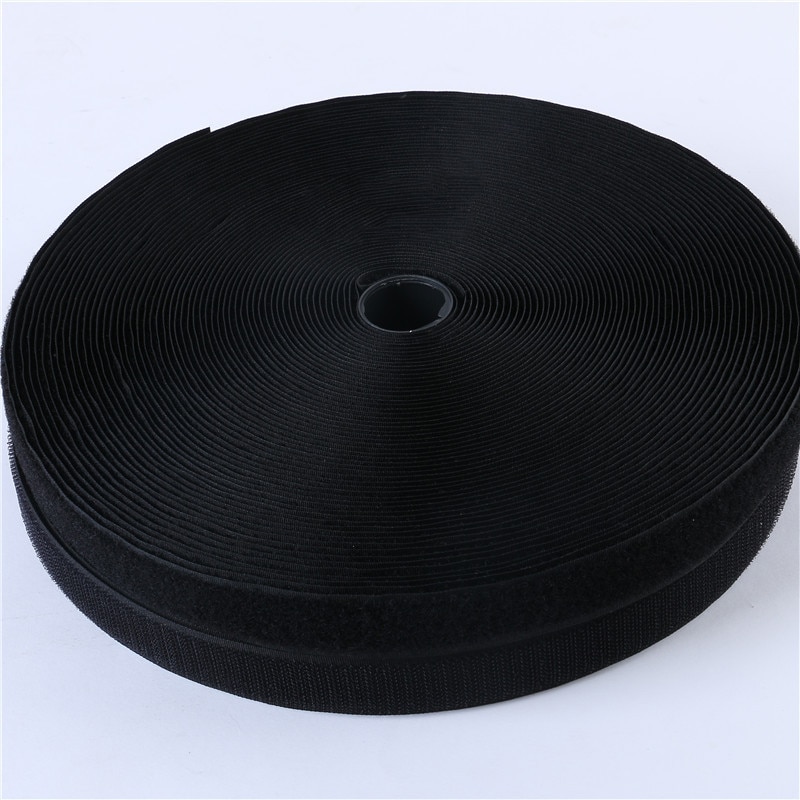 2cm 24m par krog og løkke selvklæbende tape velcro fleksible wrap sko tøj tape nylon sy på trykknapper