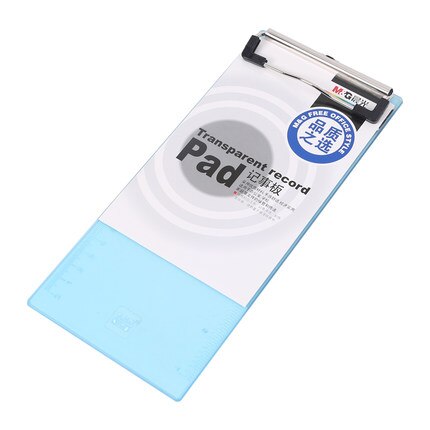 Transparent Record Pad Mg Office Folder Note Board Transparent Plastic Notes Folder Ticket Plate Clip