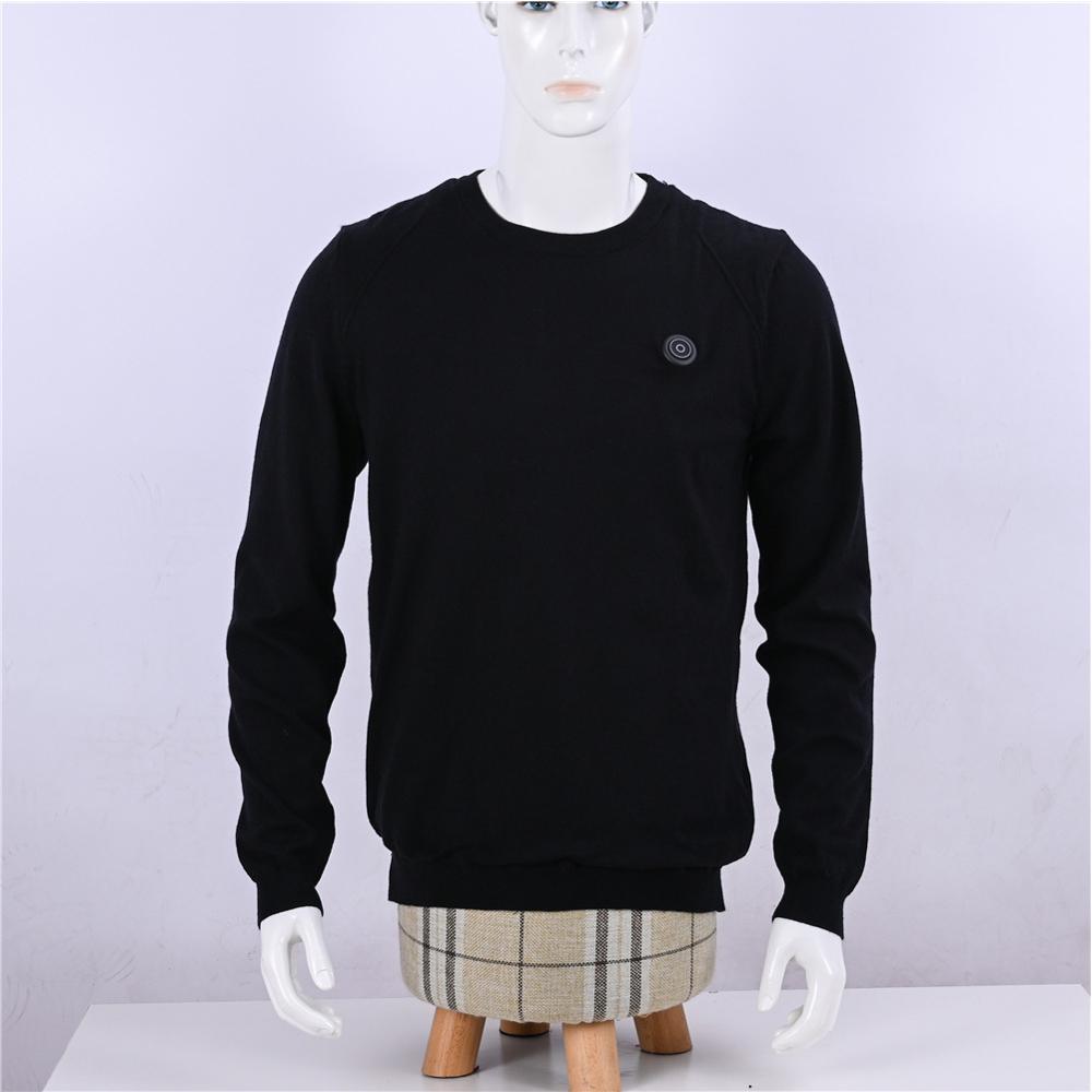 Opvarmet sweater mænd udendørs usb infrarød opvarmning strikket sweater jakke vinter fleksibel elektrisk termisk tøjtrøje
