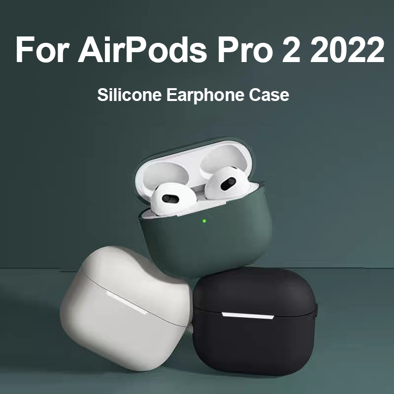 Silikon Kopfhörer Fällen Für Airpods Profi 2 2nd fallen Kopfhörer Schutzhülle Für Apfel Airpods Profi 2 Coque Funda hülse Capa
