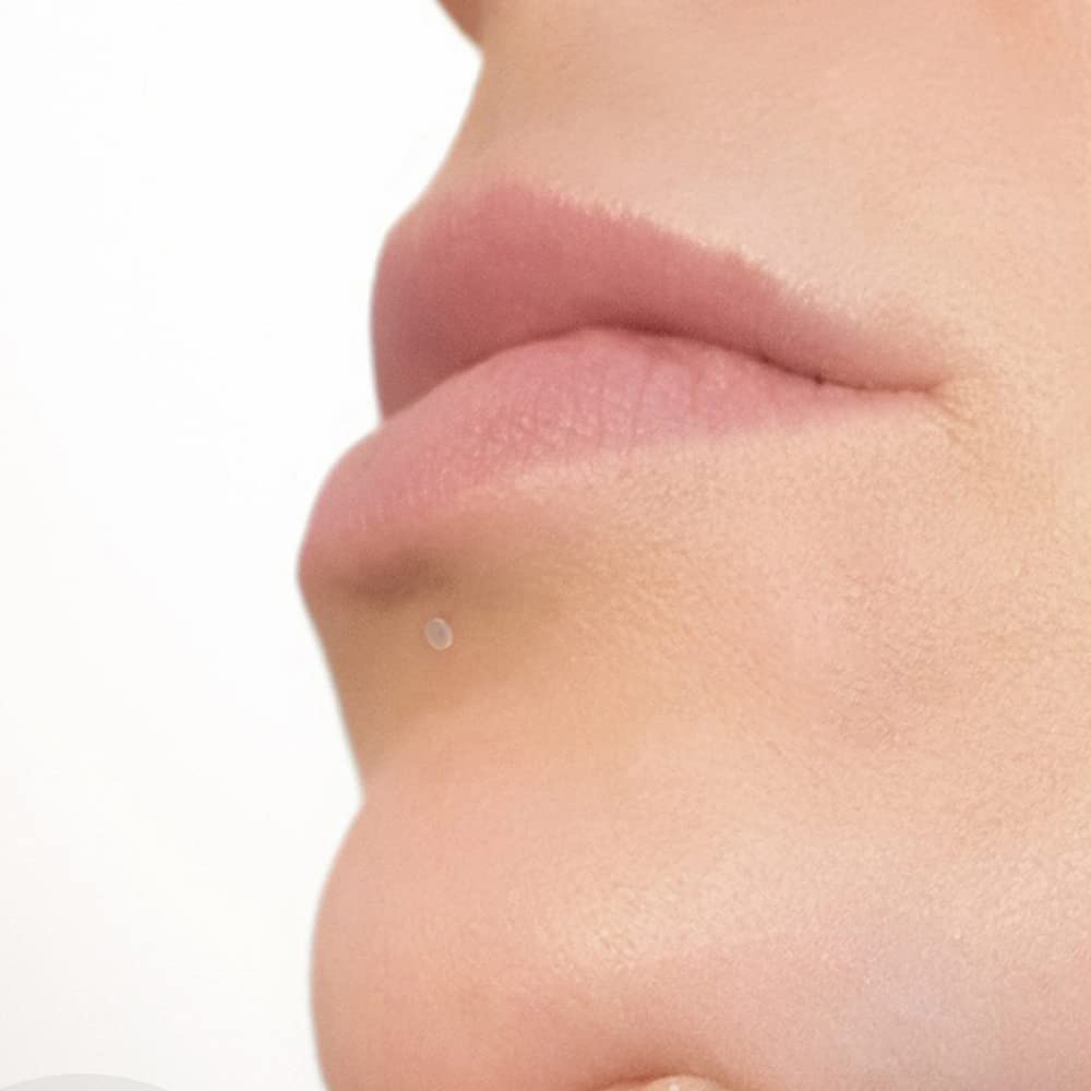 2 stuks 16g transparante kraakbeen oorbellen, stekertjes van plastic voor helix- en traguspiercings, lipringen, labret-retainers voor werk en chirurgie