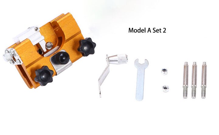 Portable Chain Saw Sharpener For Sharpening Chain Machine Power Tools Accessories Chains Sharpen Jig Machinery Droshipping: Model A Set 2