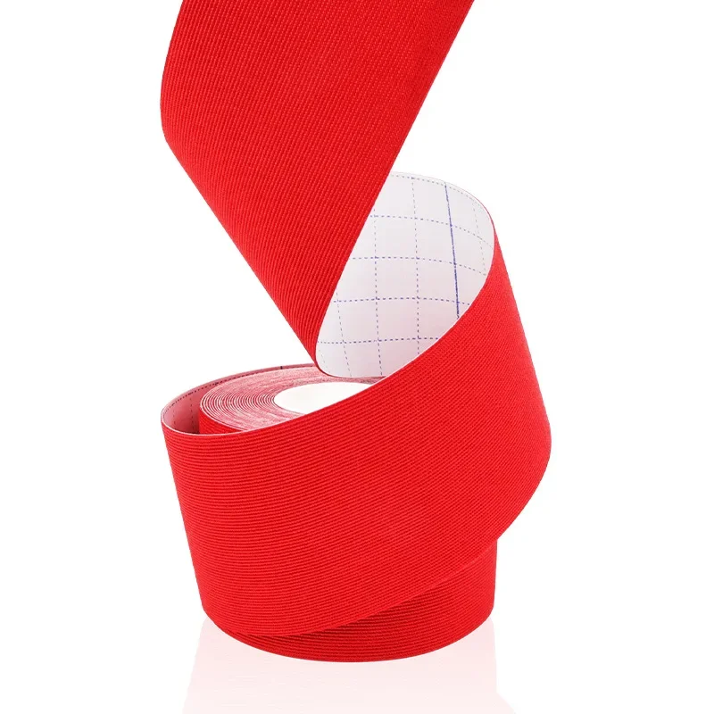 Nastro elastico anallergico in fibra sintetica kinesiologia supporto sportivo impermeabile per ginocchio muscolo polso spalla terapeutico: Viola