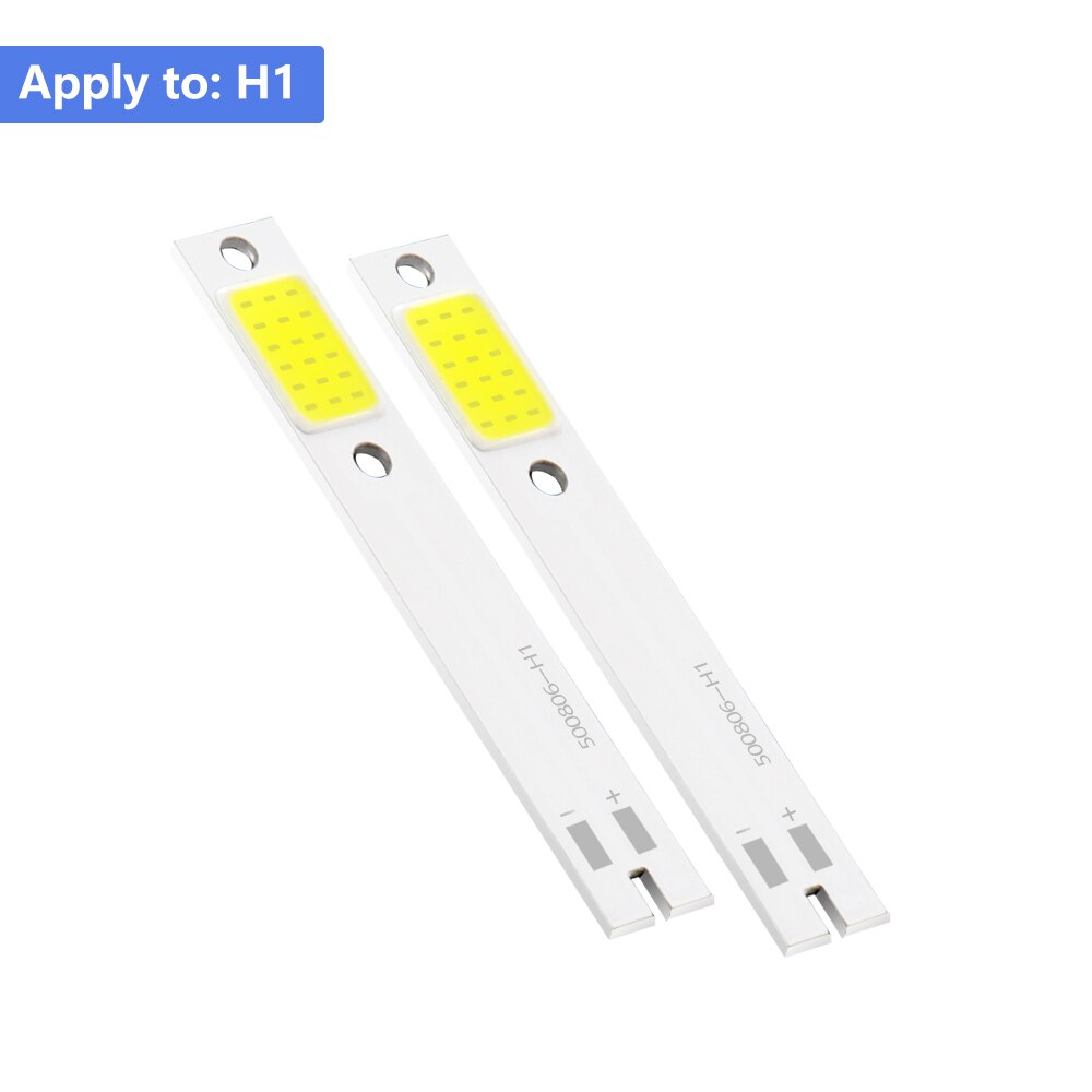 LSlight LED COB Chip 12V Car Headlight Bulbs H1 H3 H4 H7 H11 9004 9005 9006 9007 COB Light Source White for Replace C6: H1