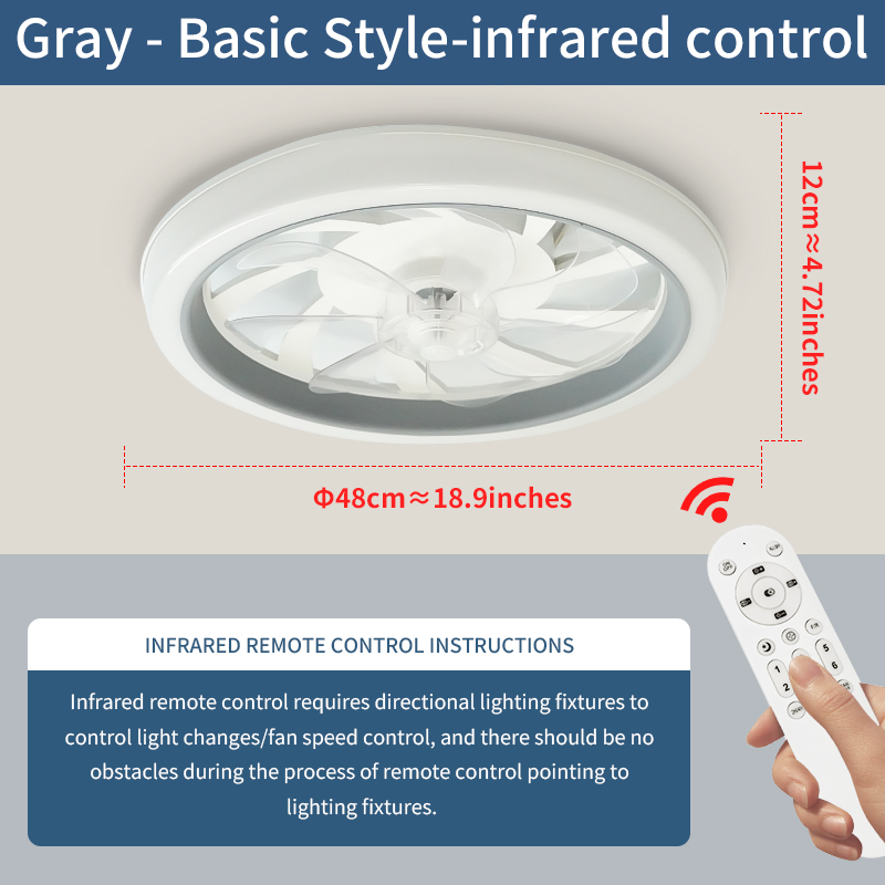 Led Plafondventilator Licht Eenvoudige En Koele Stijl Afstandsbediening Met Oneindig Dimmen 6 Niveaus Van Windsnelheid Woonkamer Slaapkamer: green