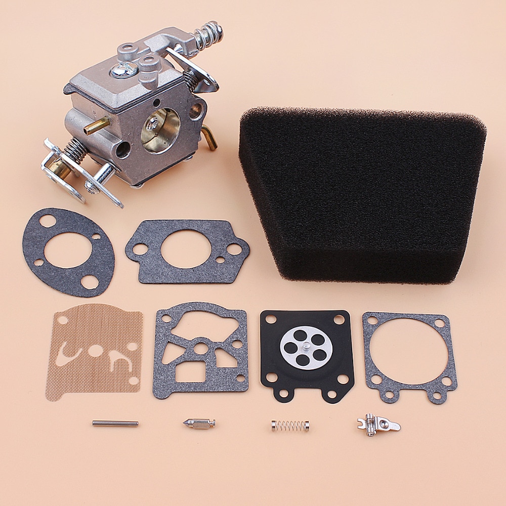 Carburador filtro de aire juego de reparación de junta para Mcculloch Mac 335 435 440 Partner 350 351 piezas de repuesto para motosierra de Gas Walbro 33-29 Carb