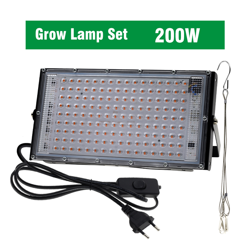Full Spectrum LED Grow Light With Stand AC220V Phyto Lamp With On/Off Switch For Greenhouse Hydroponic Plant Growth Lighting: LIGHT BLUE