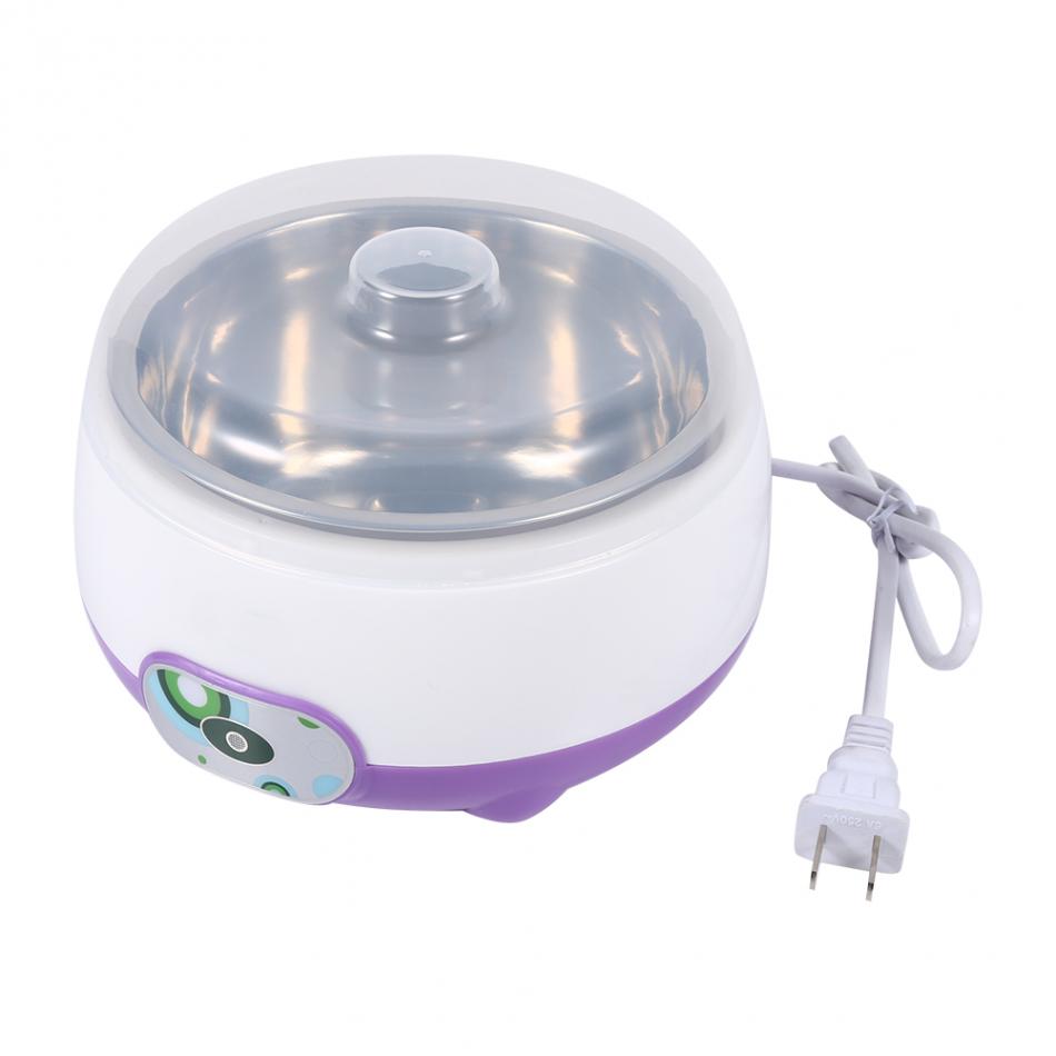 Automatisk rustfritt stål liner yoghurt maker maskin hjemme diy yoghurt container yoghurt beker kjøkkenapparater 220v 800ml