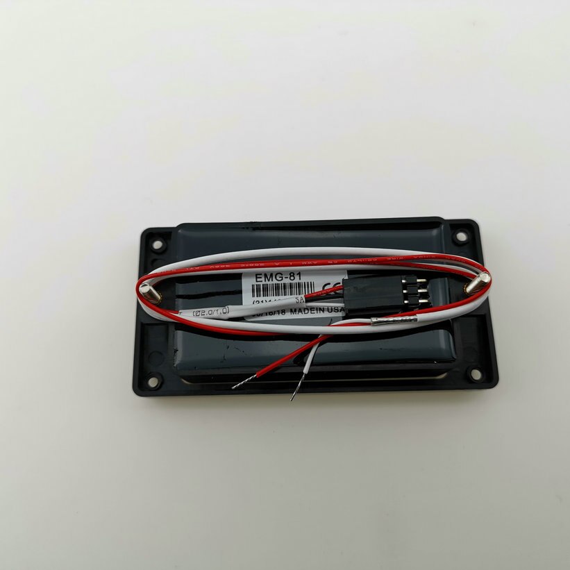 El-guitar pickups hals og bridge aktiv pickup humbucker aktiv 9v batteristrømforsyning på lager: Emg -81