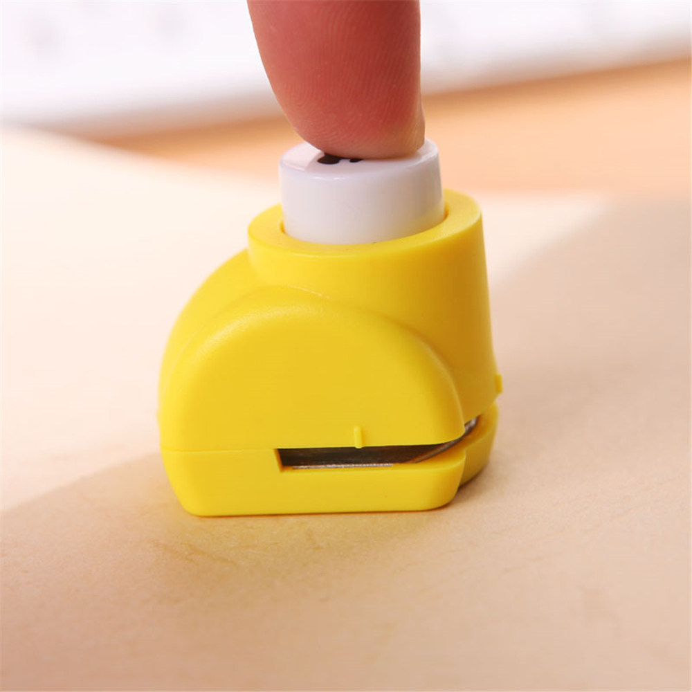 Mini DIY Stationery Kid Xmas Hand Press Album Paper Craft Punch Embosser Tree