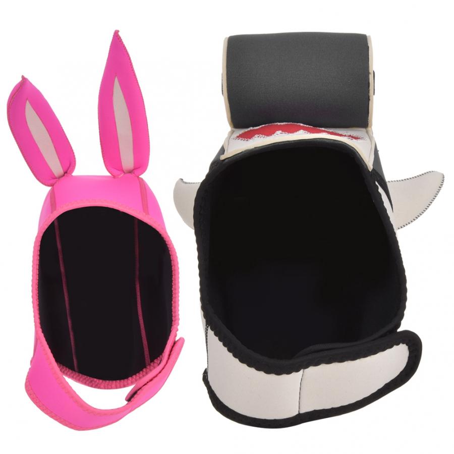 Snorkel Mask Neoprene Scuba Free Diving Animal Cartoon Hat Cap Helmet Hood Equipment full face diving accessories