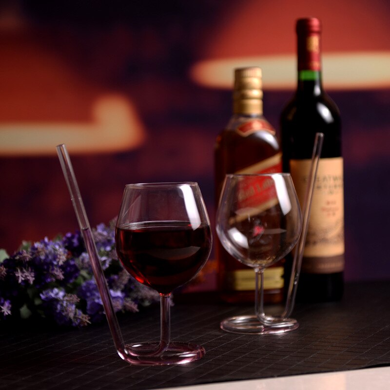 Spiral cocktail glass rotating martini glass vampire glass long tail cocktail glass