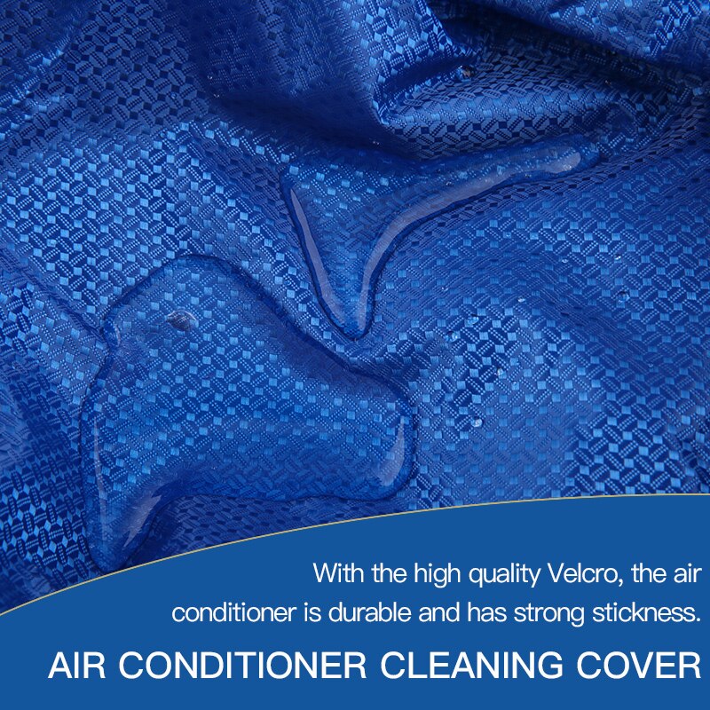 Air Conditioner Hood Cleaner Wall-mounted Air Conditioner Cleaner Dust Cover Cleaner Cleaning Bag Tension Belt + Baffle
