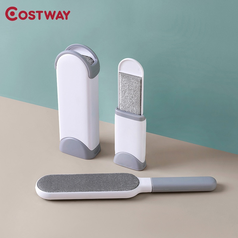 COSTWAY Magie Fussel Entferner Kleidung Fussel Rolle wiederverwendbar Haar Reinigung Statische Staub Pinsel Haushalt Mantel Haustier Pelz Entferner Pinsel
