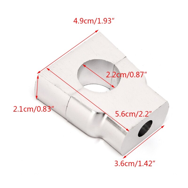 Universal 7/8" 22mm Motorcycle HandleBar Mount Clamp Riser Aluminum Alloy CNC Handle Bar Risers Clamps Motorcycle Accessories