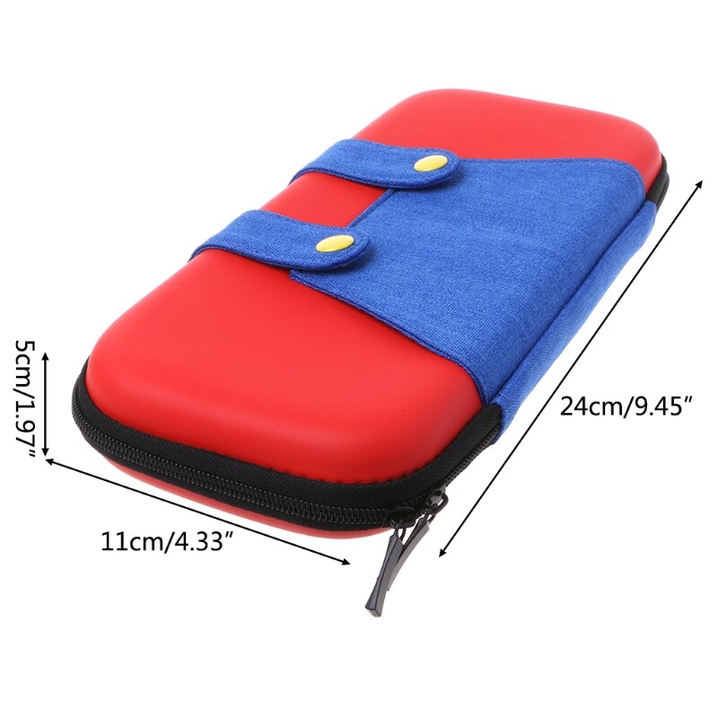 Dual Zipper Carry Case Snap Button Storage Bag For... – Vicedeal