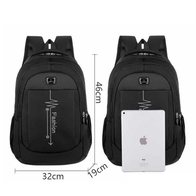 Men Backpack Laptop Teenager Boys Junior High School Bag Student Campus Back Pack Male Large Capacity Bagpack Female Backpack