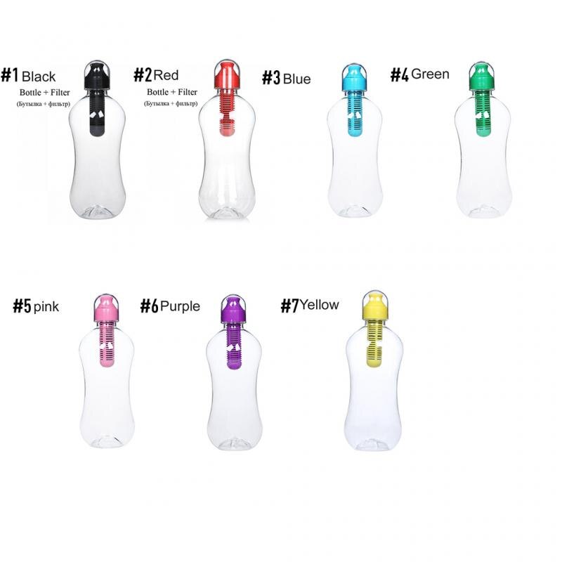550Ml Filter Water Fles Met Ingebouwde Actieve Kool Draagbare Outdoor Reizen Waterfles Herbruikbare Huishoudelijke Drinken Fles