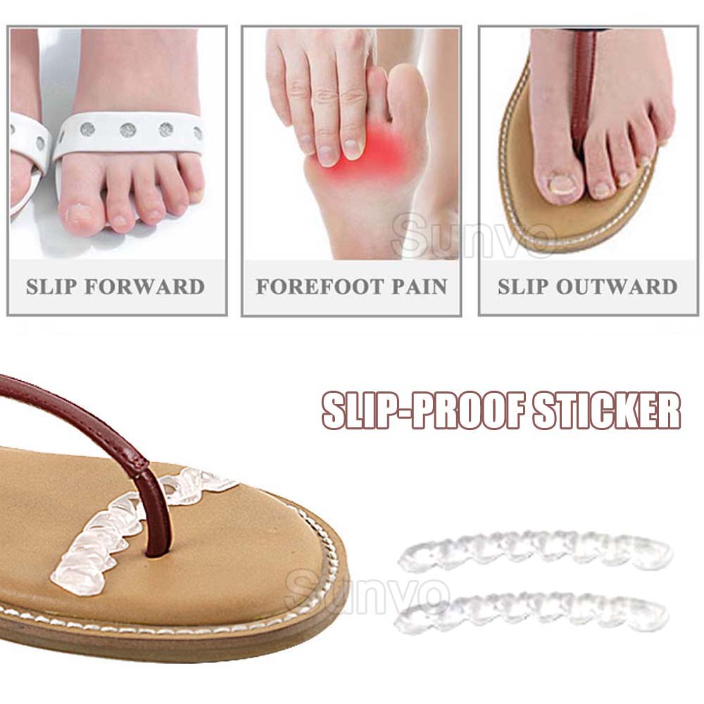 Antislip Siliconen Stickers Pads Voor Vrouwen Hoge Hakken Flip Flop Sandalen Stop Slip Inlegzolen Voor Schoenen Gel Voorvoet inserts Voet Pad