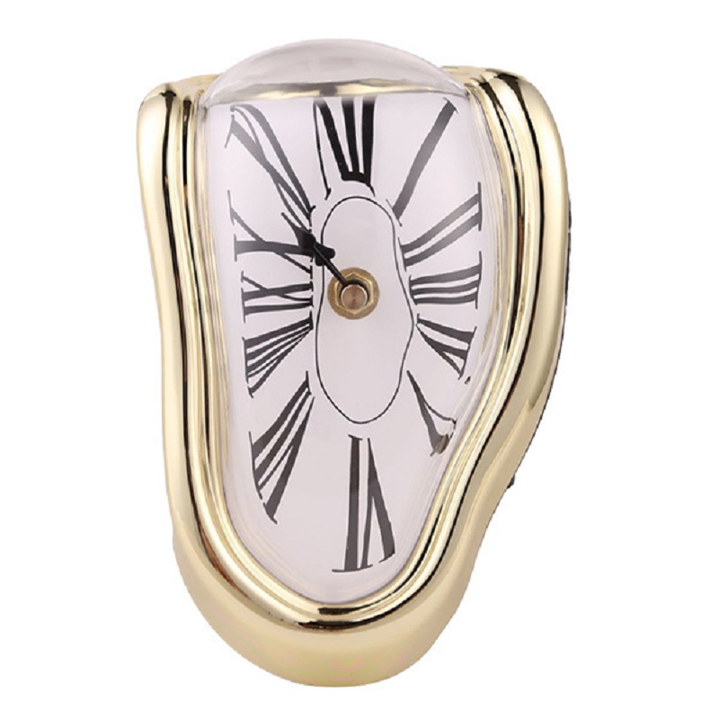 Meijswxj Retro Deformation Bracket Clock Distorted... – Grandado