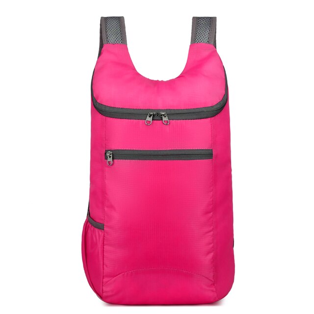 Mochila impermeable de 20L para hombre y mujer, bolso de día plegable, ultraligero, para viajes al aire libre, senderismo, escalada: 98048-Rose