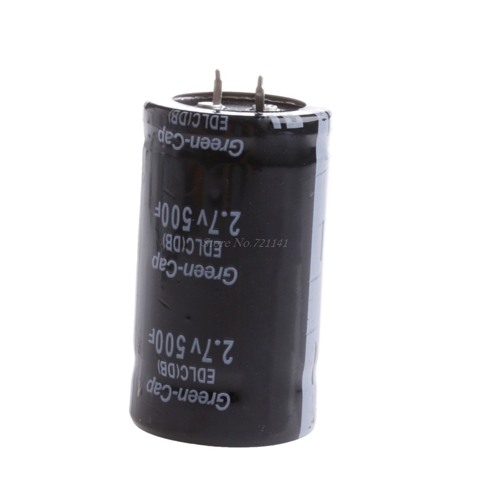 1 condensateur Farad 2.7V 500F 35*60MM Super condensateurs à travers le trou directe à usage général