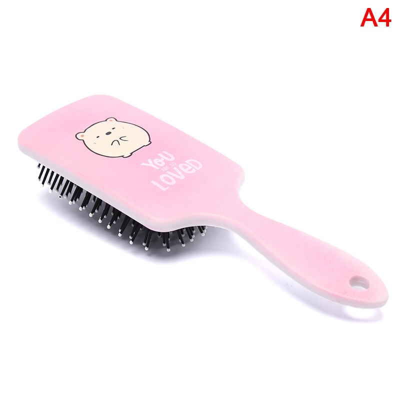 Cute Animal Anti-static Hair Brush Massage Comb Shower Wet Detangle Hair Brush: A4