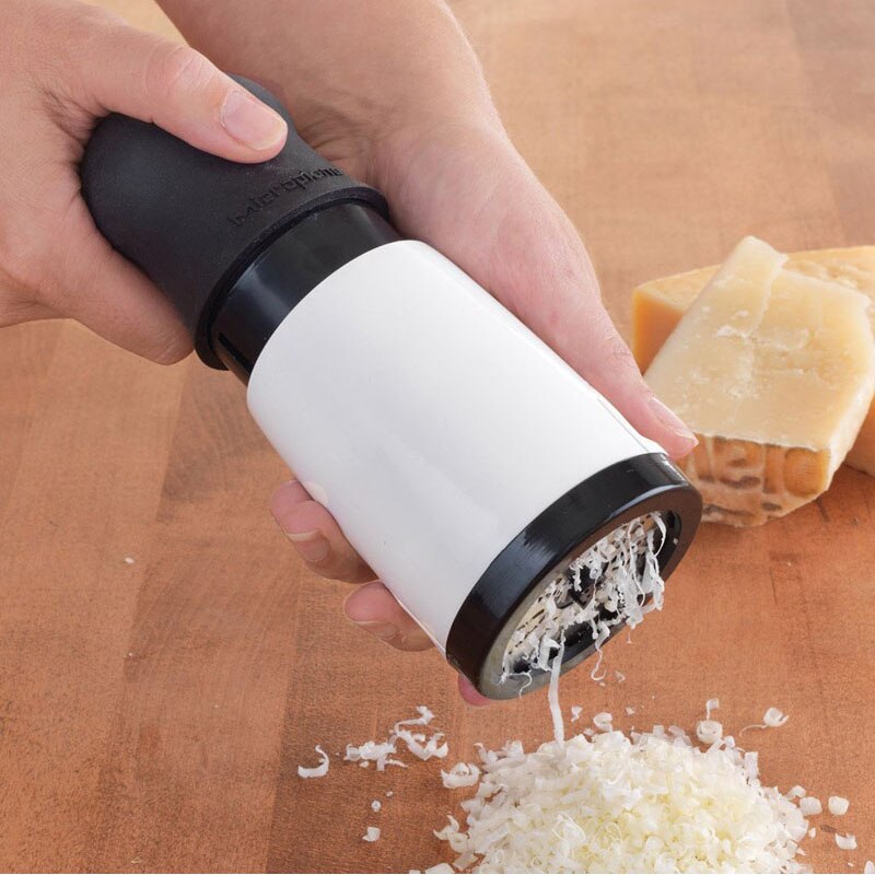 1 Pcs Hand Operated Tools Cheese Grater 2 Differnt Blades Stainless Steel Multifunction Cheese Cutter Kitchen Gadgets
