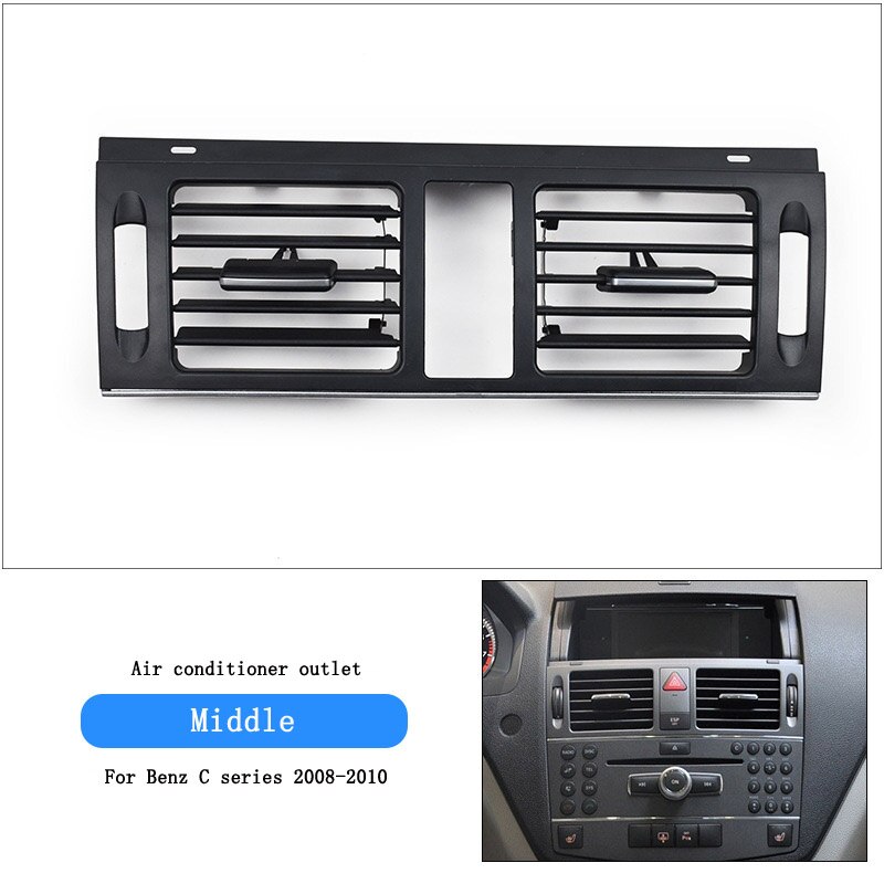 Air conditioning air outlet air pick vent dash dash grill cover for mercedes-benz c-class  w204 c180 c200 glk 300 gle gl ml: 7