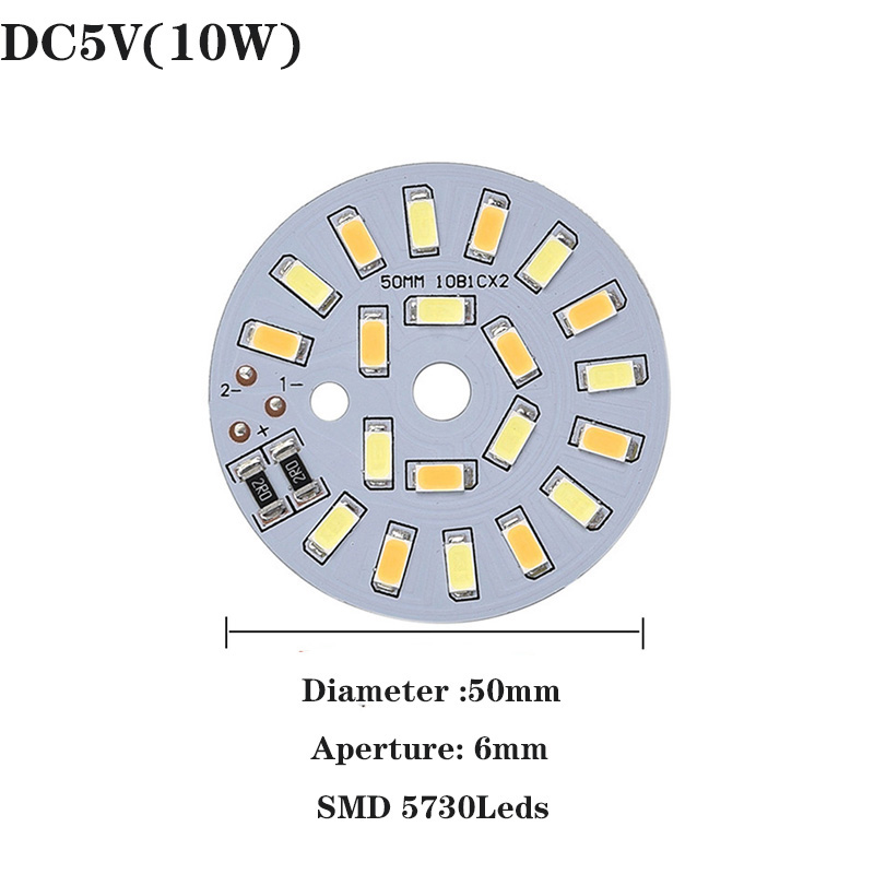 1 ST LED Chips DC5V Dimbare Lichtkaart 5730SMD Enkele/Drie Kleur LED lichtbron 10 W/12 W Met USB Dimmer Controller 1.5 m lijn: Oranje