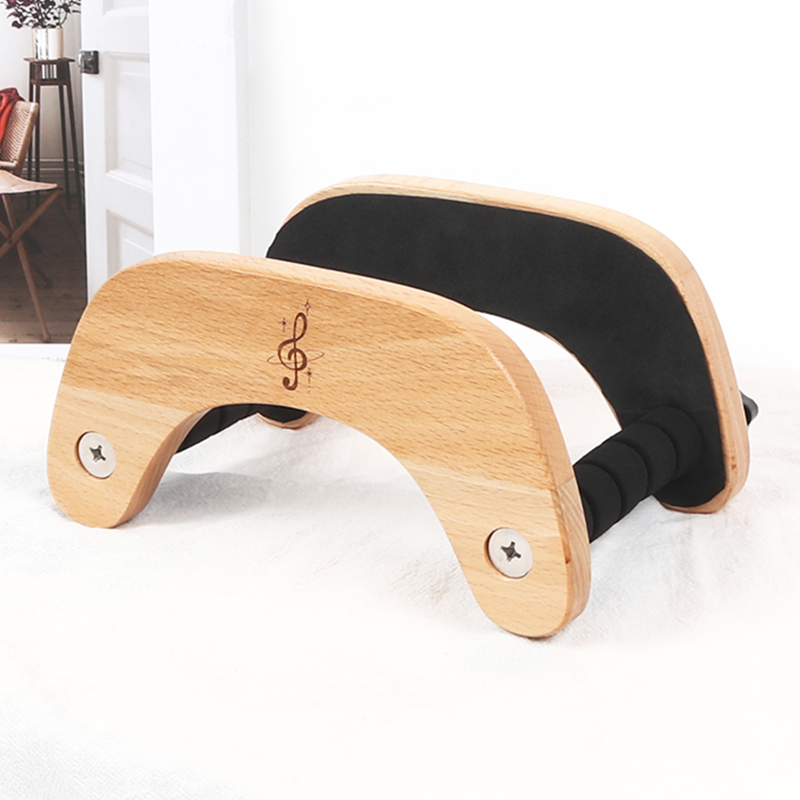 Gitaarstandaard Creatieve Beukenhouten Gitaarhouder Met Beschermende Sponspads Draagbaar Hout Gemaakt Gitaarstandaard