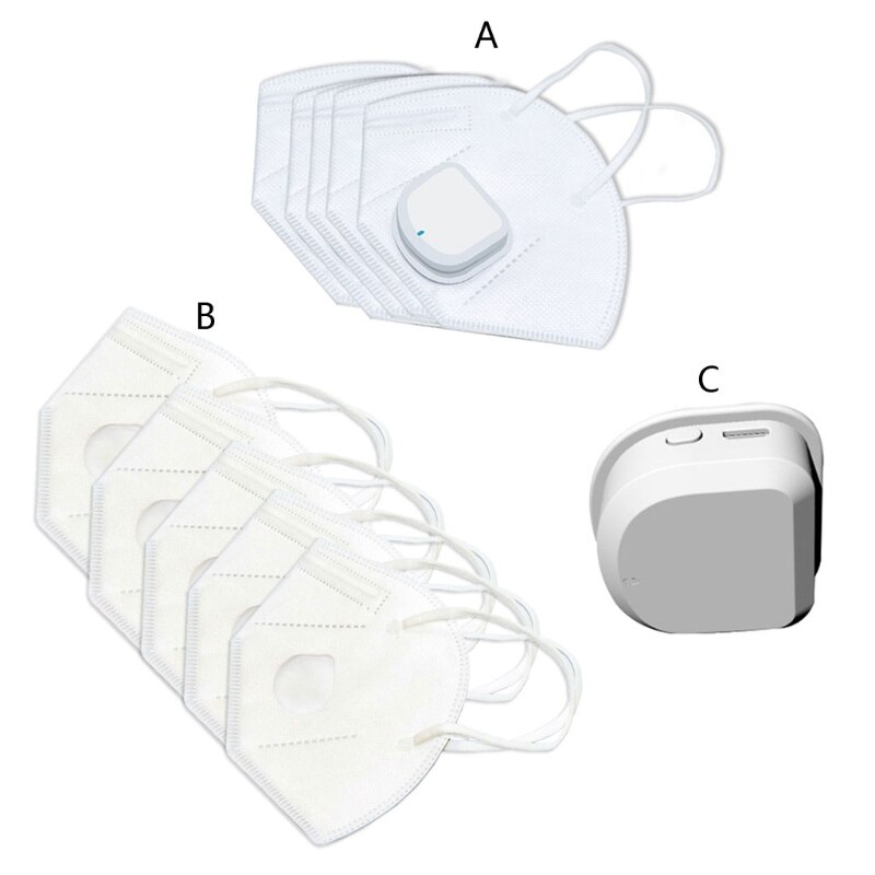 Smart Electric with Fan Lightweight Breathable Air Face Protector Anti Dust