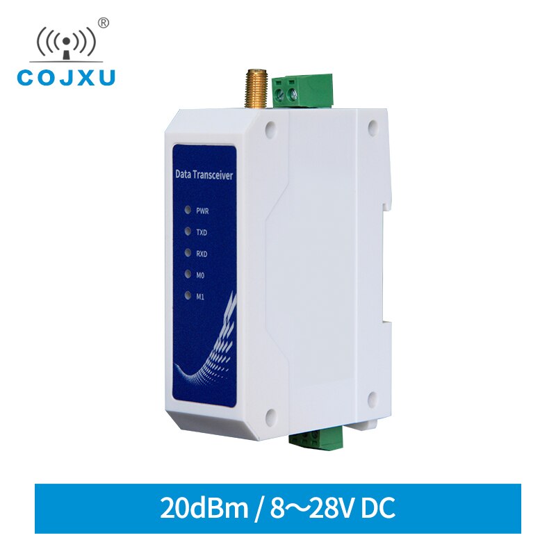 E95-DTU(433L20-485) LoRa Spread Spectrum Wireless Data Transmission Station 20dBm 433MHz RS485 Module Din-Rail LoRa Modem