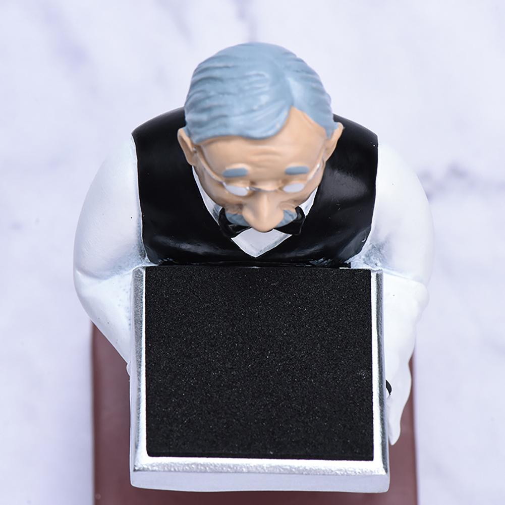 Husholderske butler herre ur display holder butler ur opbevaringsboks etui glas cover smykker display rack stand