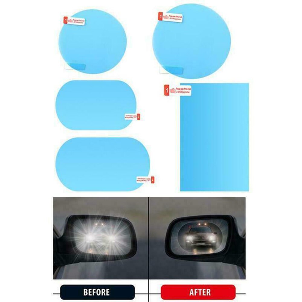 Set Rainproof film Side Window 2pcs Car Rear View Accessories Anti Fog