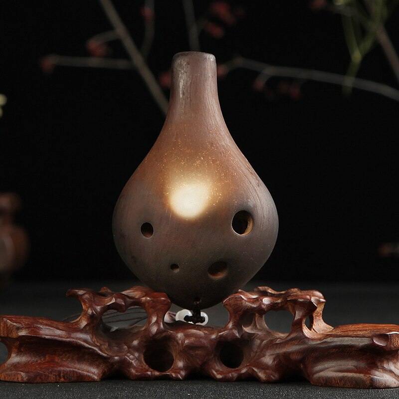 Ocarina 6 hul lille ocarina alto c tone nybegynder ocarina turist souvenir undervisning ocarina keramisk vedhæng