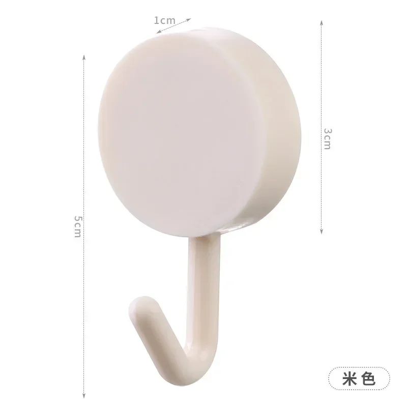 Gancho de plástico para colgar en la pared, utensilio decorativo para cocina, estilo Simple, , sin agujeros: Bronce