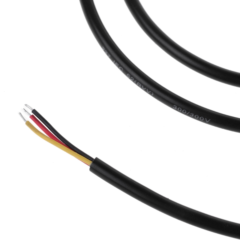 DS18B20 Digital Temperature Sensor G1/2\" Thread Probe DIA=7mm 3-core Wire SUS304