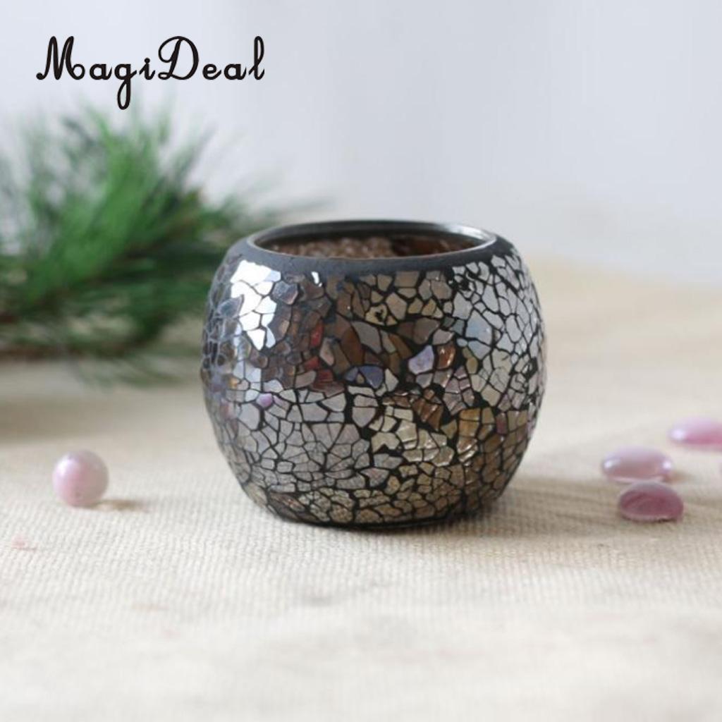 MagiDeal sortiert Marokkanischen Mosaik Glas Votiv Kerzenhalter Tee Licht Leuchter Kerzenhalter Heimat Dekor Tabletop Mittelpunkt: 06