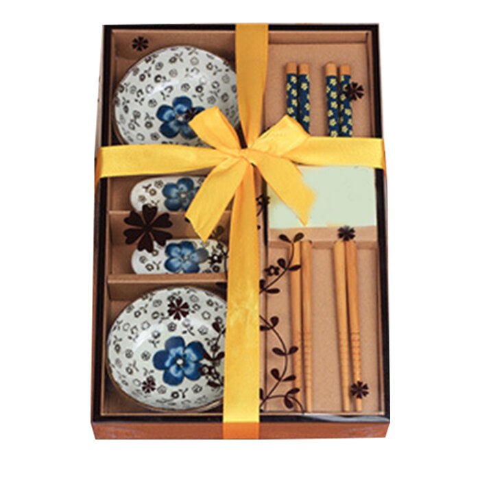 Japanese tableware set Ceramics Sushi Saucer Set for Two in Box Green