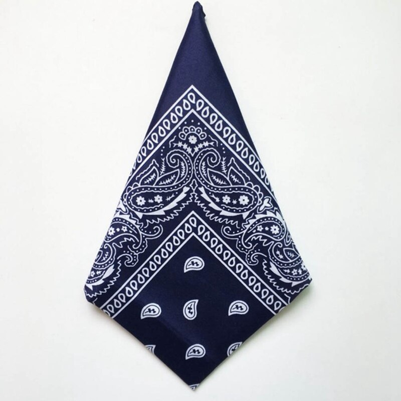 Bandana Square Scarf Unisex Hip Hop Headwear Hair Neck Scarf Men Square Scarves Print Handkerchie Cashew Flowers: NV