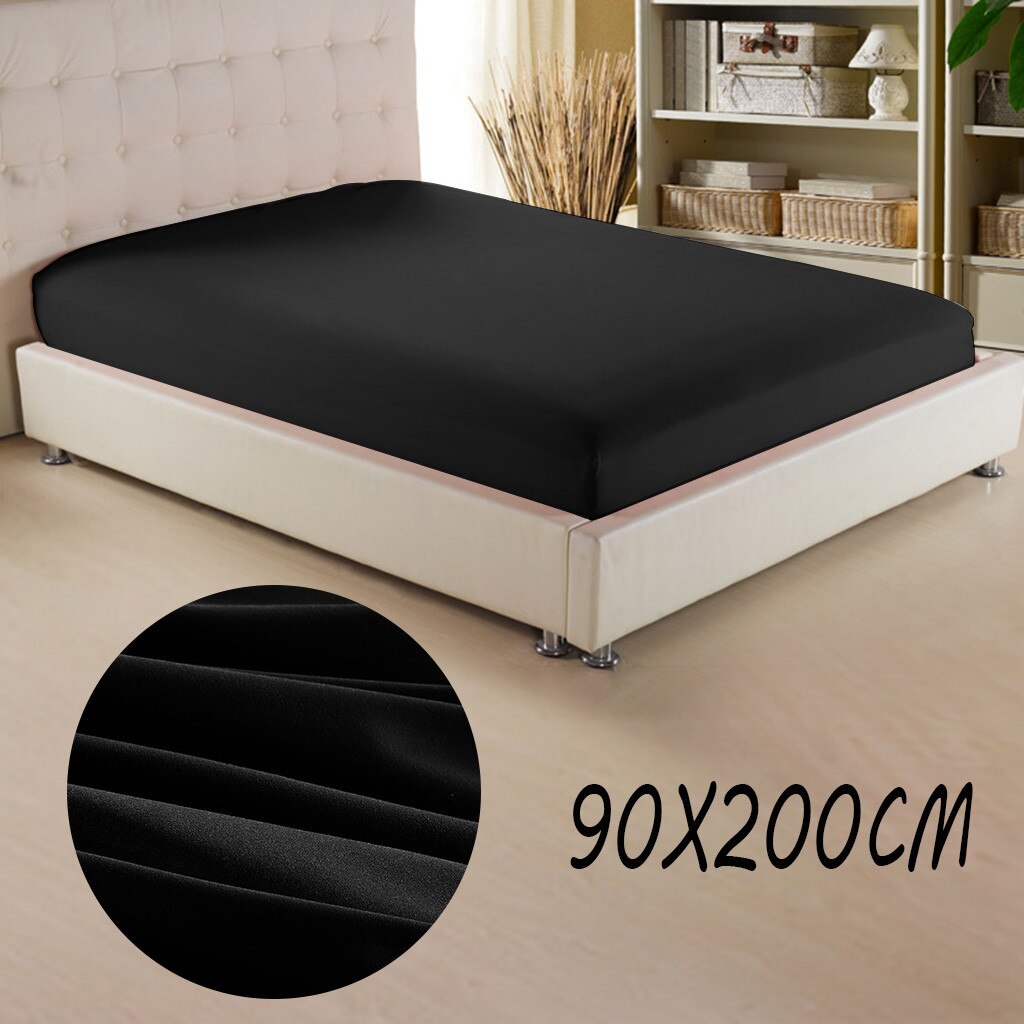 10 colors Mattress Protector Cover Solid Color Hypoallergenic Anti-mite Bed Sheet Mattress Pad Queen Size Cover 90 x 200cm: G