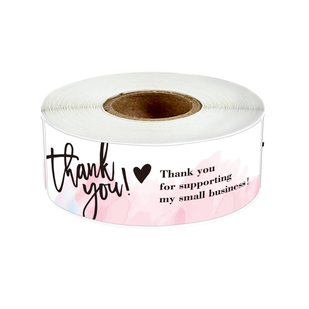 120Pcs Thank you fou your order sticker Kraft paper Handmade decor labels Thank You Stickers Envelope Sealing Stationery Supply: Style 5