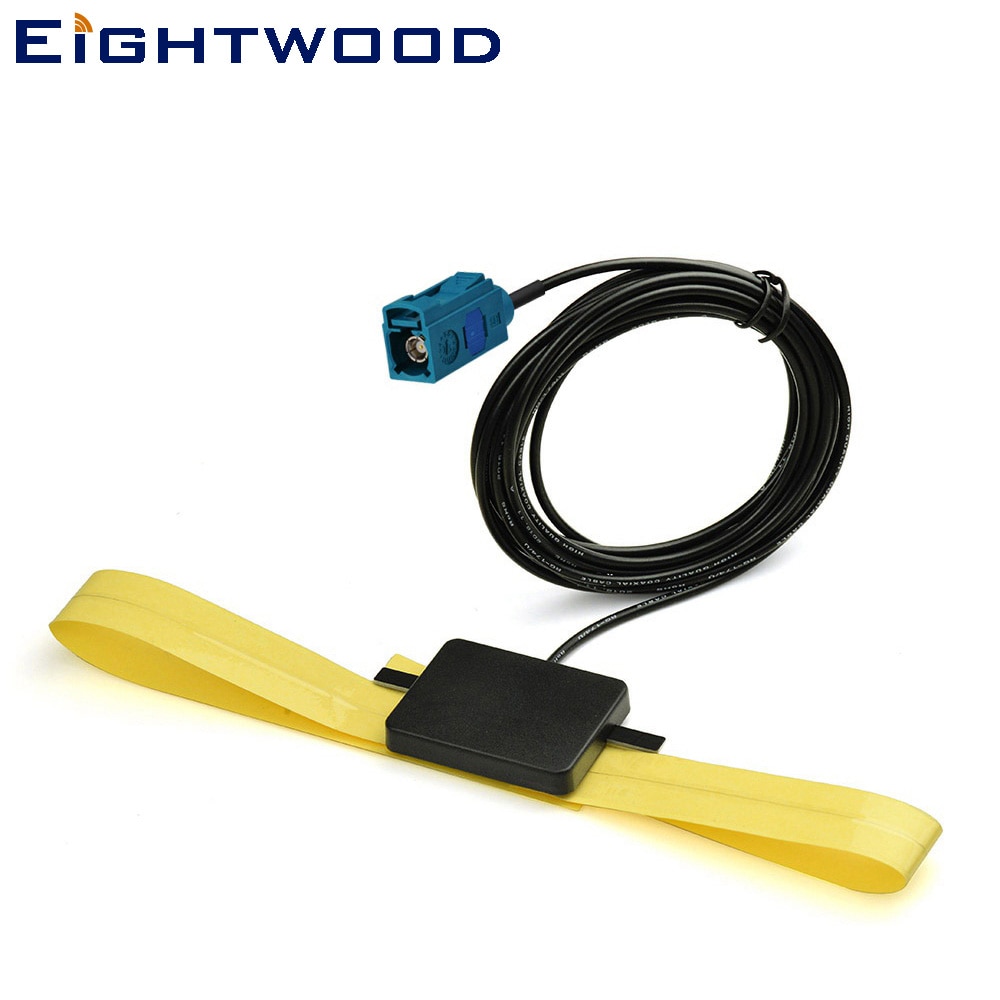 Eightwood DAB/DAB+ Car Antenna Car Radio Aerial Internal Glass Mount of Fakra C/A Connector for Alpine Ezi-DAB Alpine Connector
