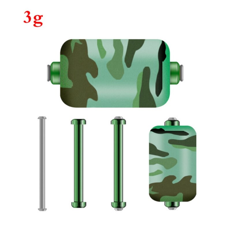 10 pièces/lot pêche plomb Protection revêtement plombs noir plomb plombs échelle pêche accessoires carpe: XW1017G2