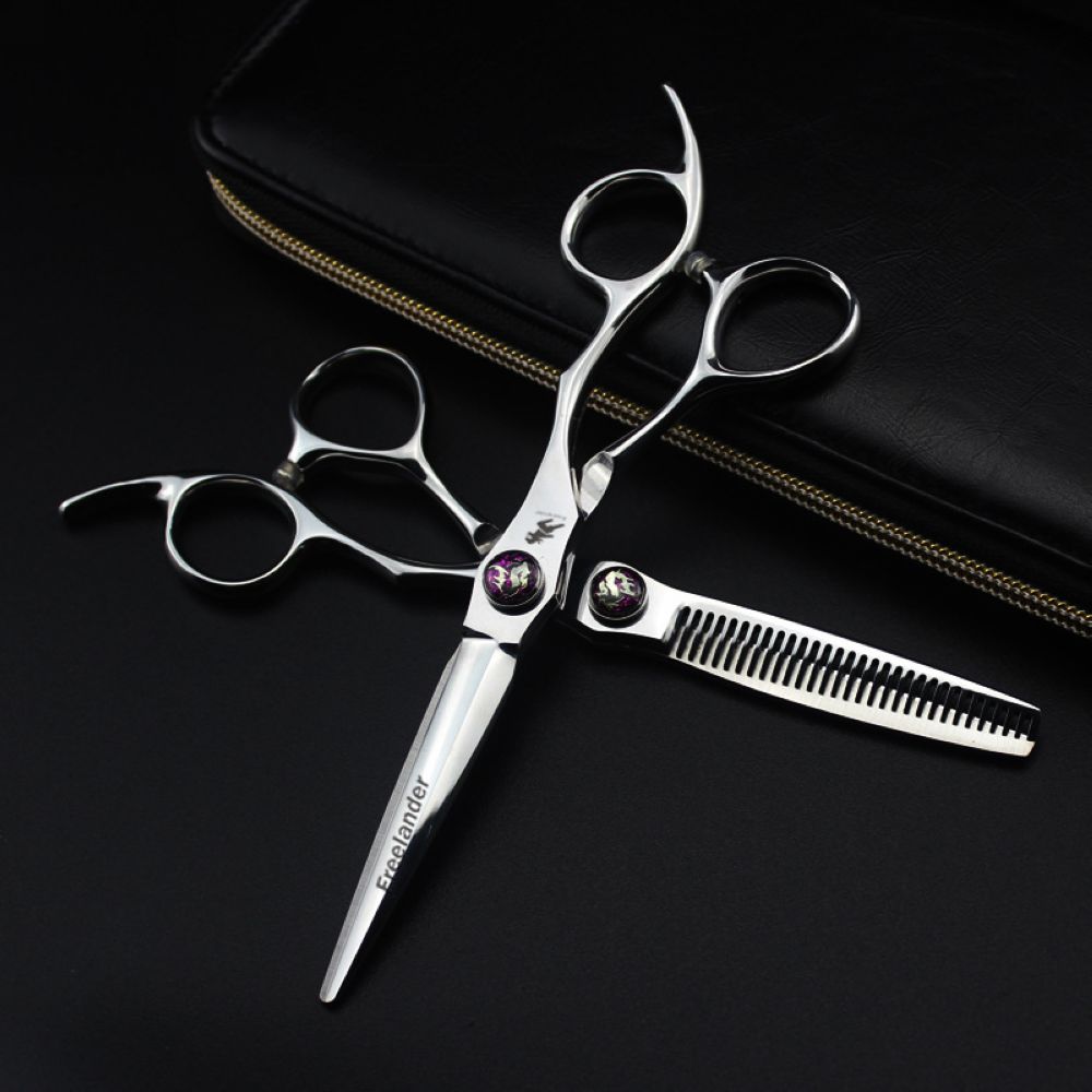 Freelander Salon Hair Scissors 6 inch Barbershop Hairdressing Cutting Thinning Scissors