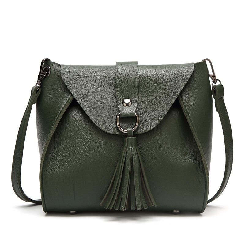 Damestas leren messengertas casual dames schoudertas crossbody tas dames handtas zwarte bolsa feminina damestas: Groente